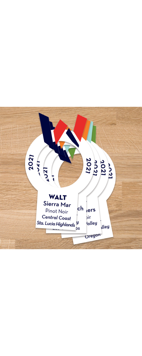 Image of WALT bottle neck tags.